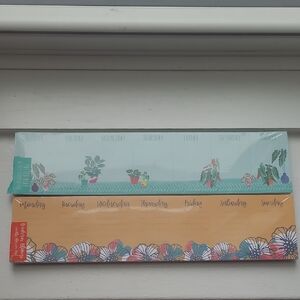 Set Of 2 Weekly Desk Planner Notepads